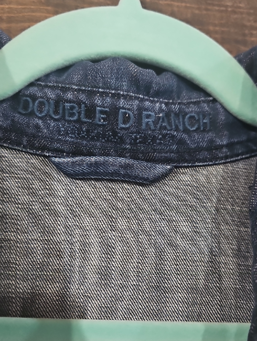Double D Ranch Indigo Denim Shirt Dress Or Duster - Picture 5 of 5